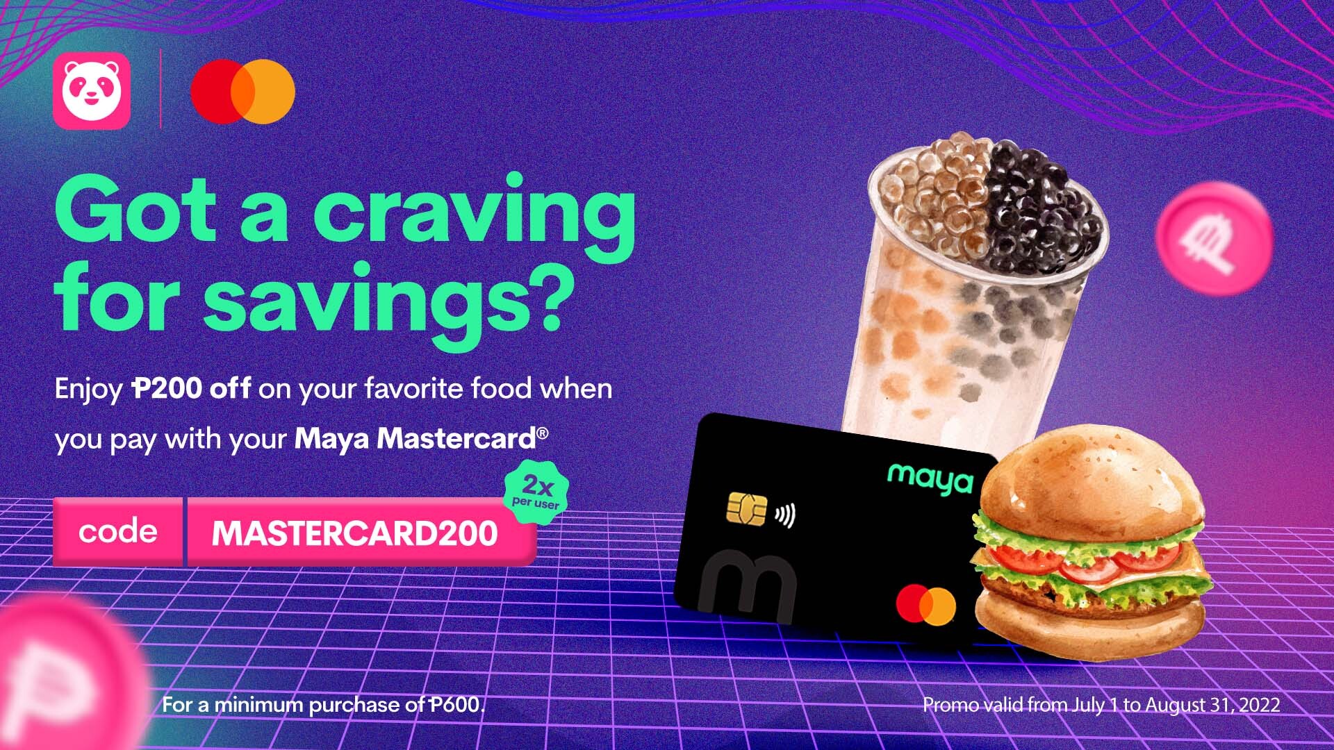 Get P200 OFF In Foodpanda With Your Mastercard 
